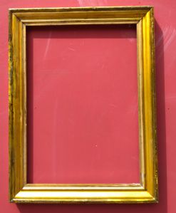cornice in legno dorato a mecca sagoma a molura XIX° sec. cm.31 x 45